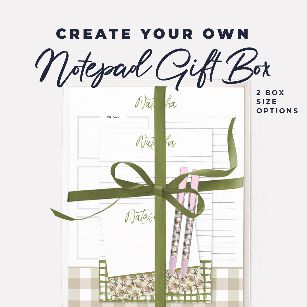 Create Your Own Notepad Gift Box – Patterned Goods